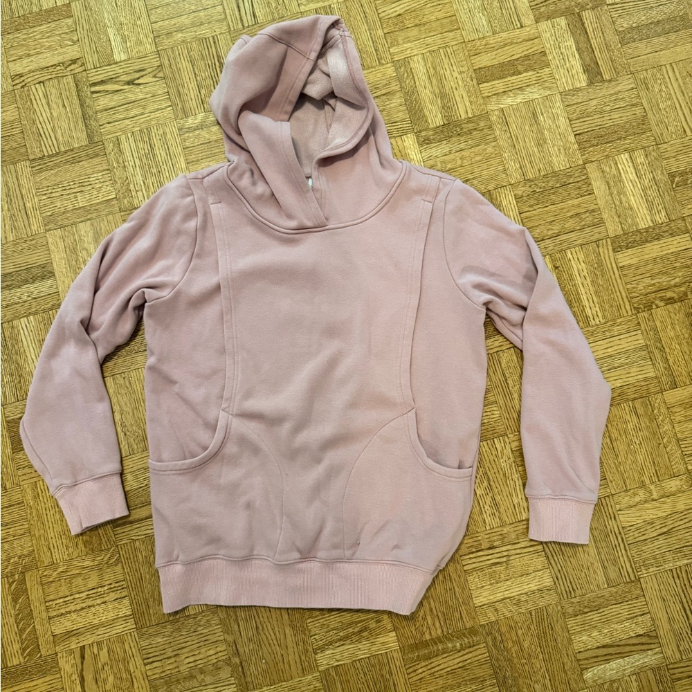 Latched Mama Nursing Hoodie Sweatshirt | Blush Pink